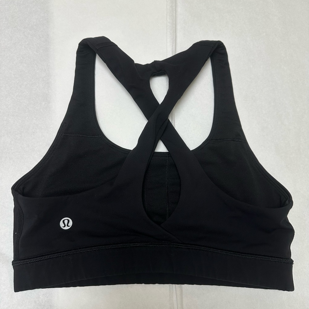 Lululemon Sports Bra Black Cross Back ➰ - Picture 4 of 6